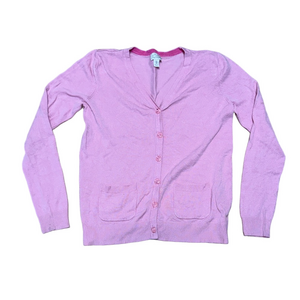 The Children’s Place Pink Knit Sweater with Ribbed Accents. Soft Cozy
